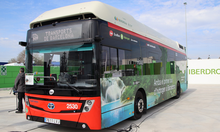 Este es primer autobús de hidrógeno verde de España.