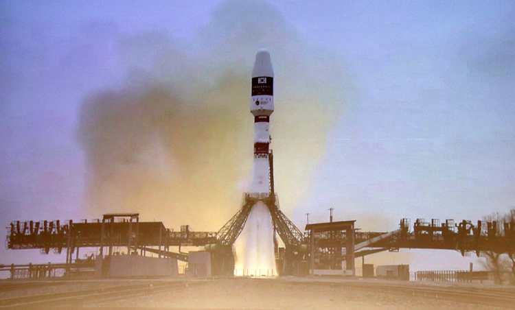 Una imagen del lanzamiento del cohete que ha trasportado Enxaneta hasta el espacio. - Foto: ACN - Aina Martí.